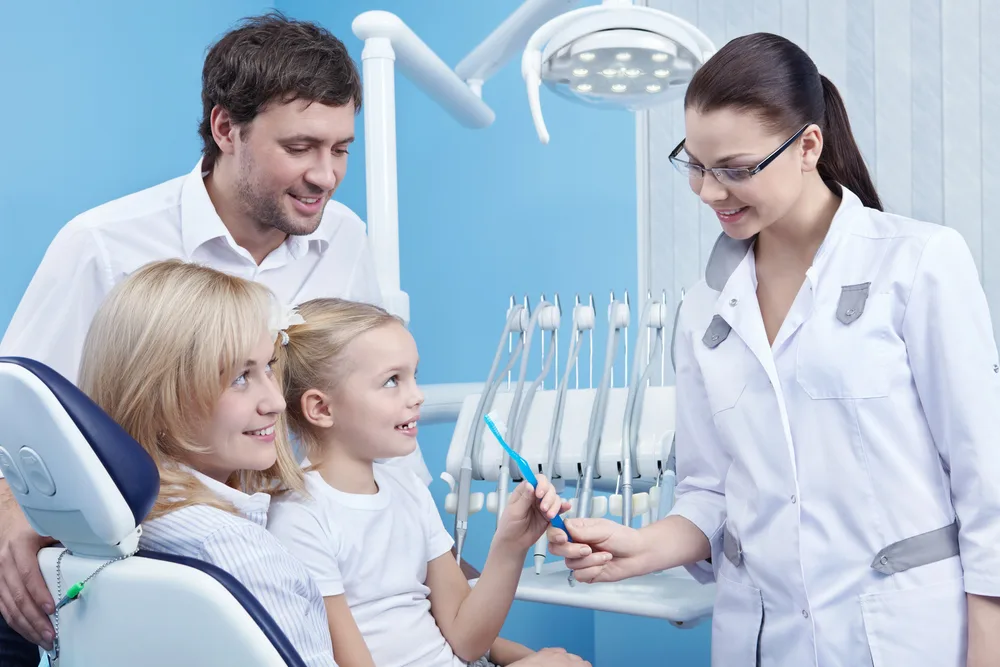 Child's fluoride treatment care