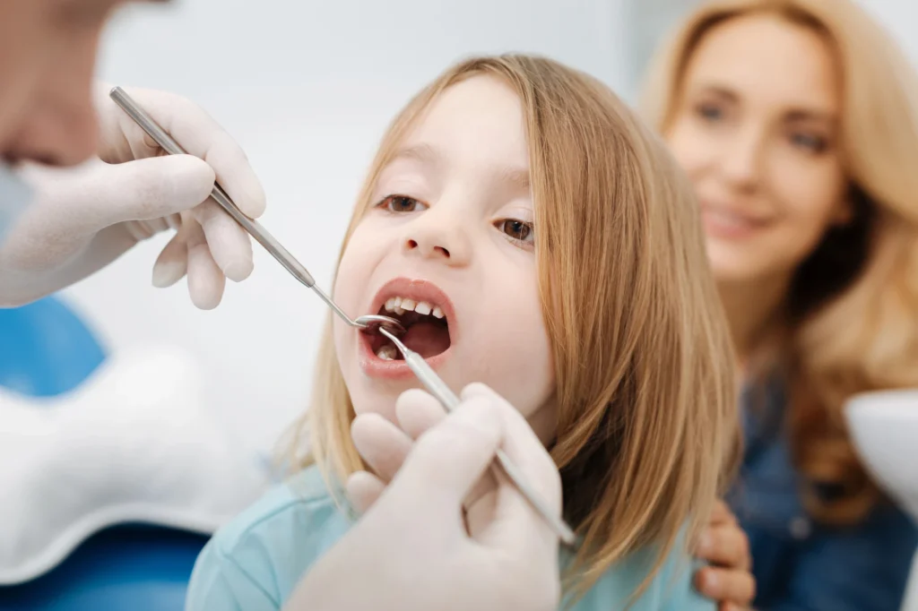 Conducting fluoride treatment
