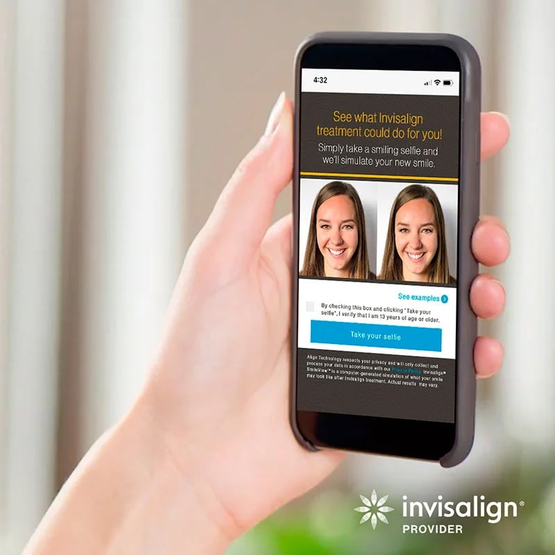 SmileView result on smartphone
