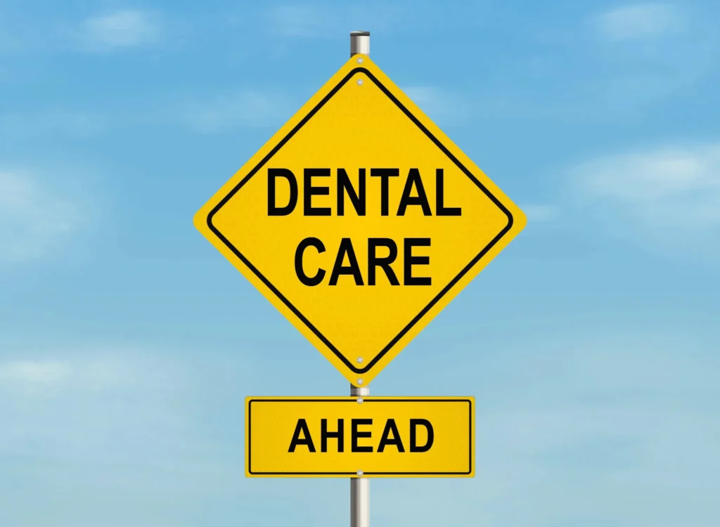 urgent-dental-care-harrisburg-nc-dental-care-ahead-sign